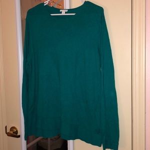 Beautiful teal J. Jill sweater